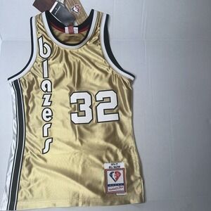 75th Gold Swingman Bill Walton Trail Blazers Jersey NWT Small